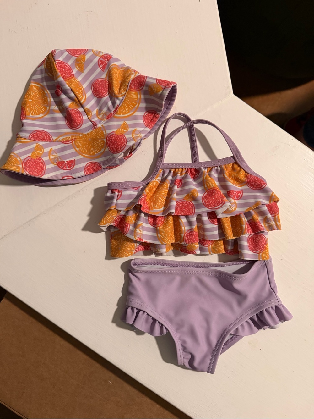 Andy & Evan Lavender Ruffle Bikini Bottom